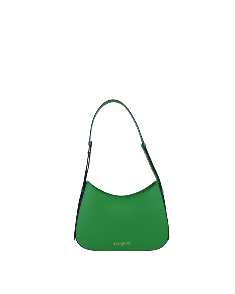 The Vivace - Green – Sculptural bag handmade in genuine Italian leather in Florence by SarabyJG