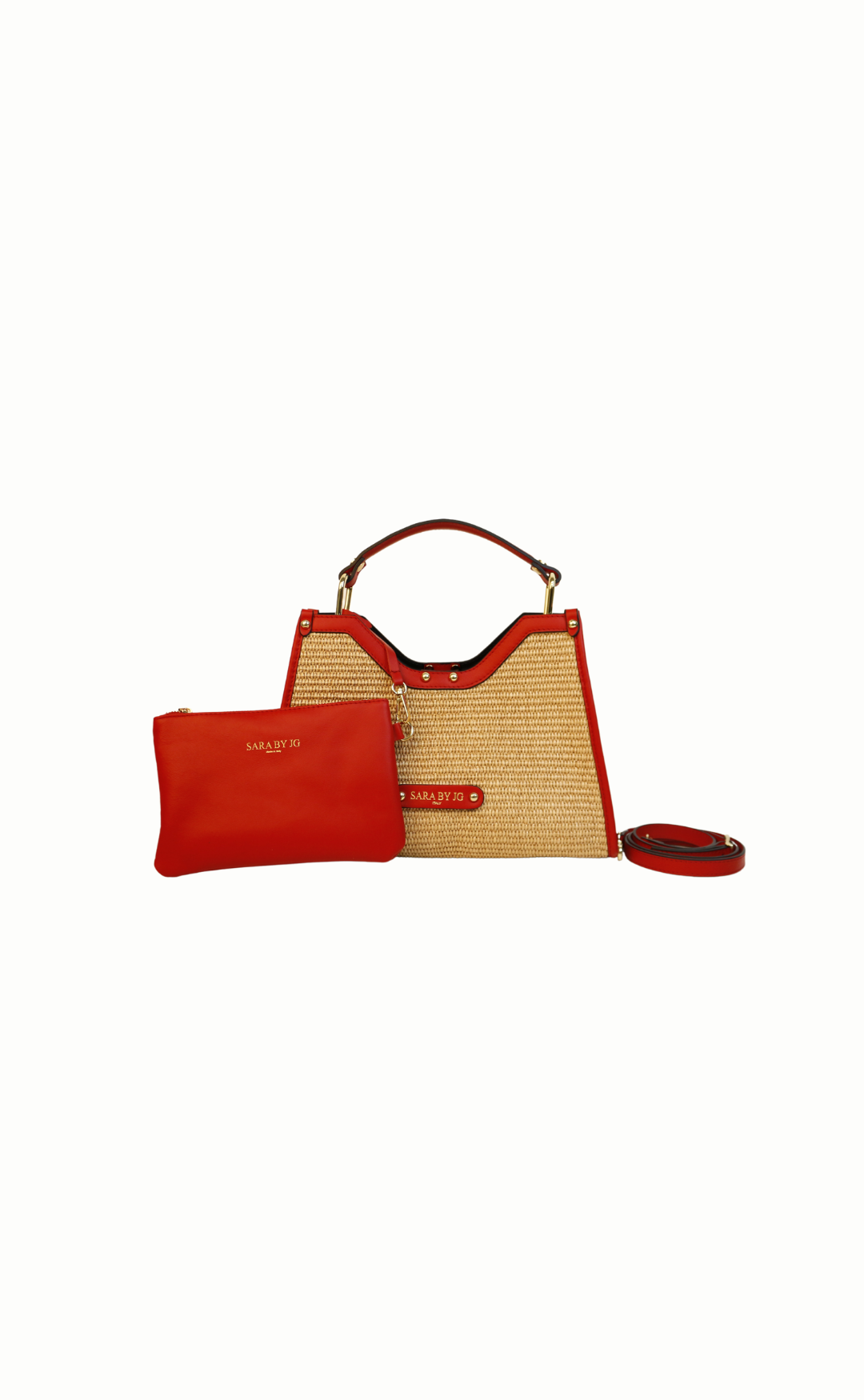 The Selvaggia Mini - Red – Sculptural bag handmade in genuine Italian leather in Florence by SarabyJG