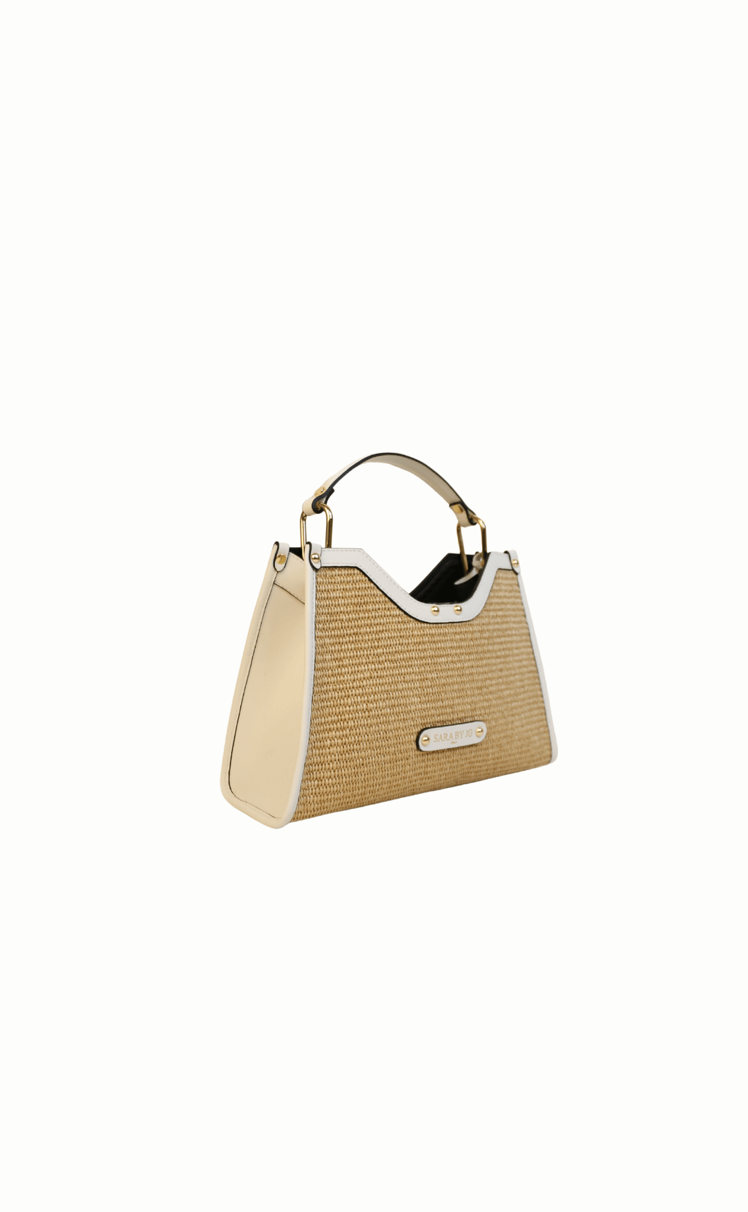 The Selvaggia mini - White – Sculptural handbag handmade in genuine Italian leather in Florence by SarabyJG