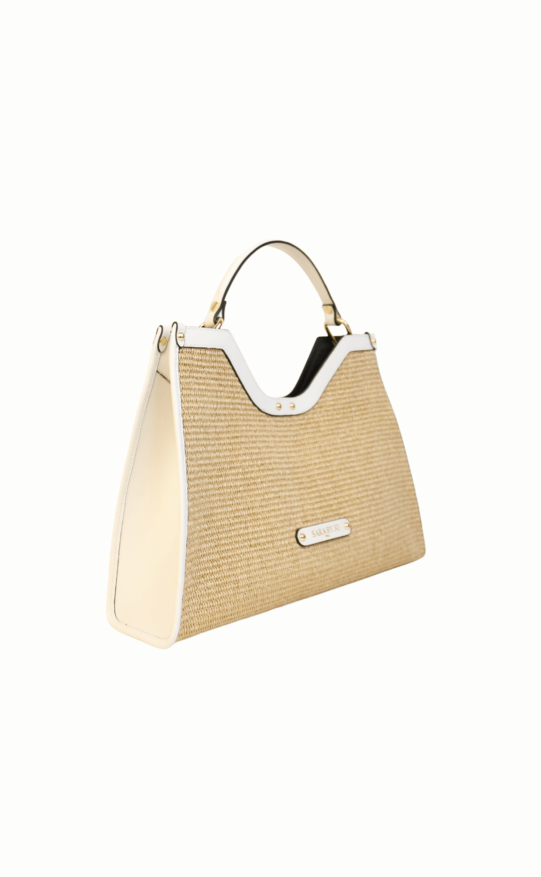 The Selvaggia - White – Sculptural handbag handmade in genuine Italian leather in Florence by SarabyJG