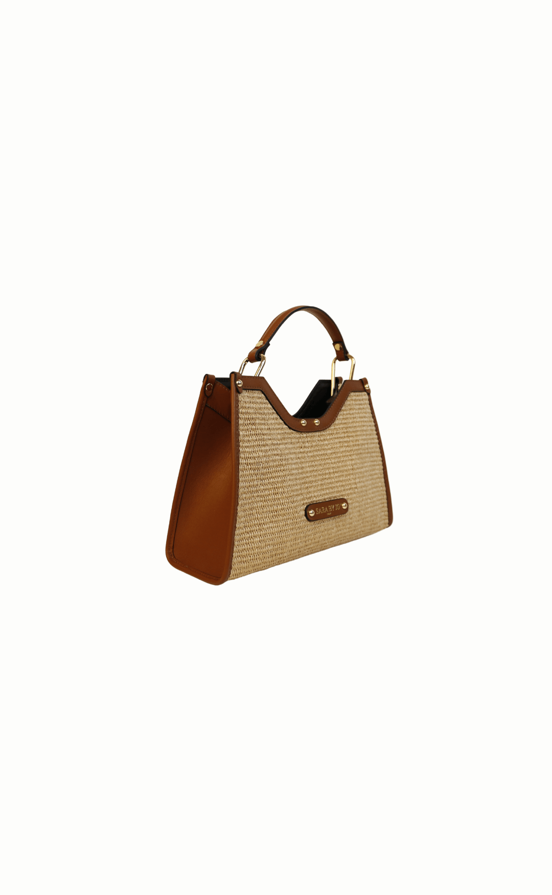 The Selvaggia Mini - Brown – Sculptural handbag handmade in genuine Italian leather in Florence by SarabyJG
