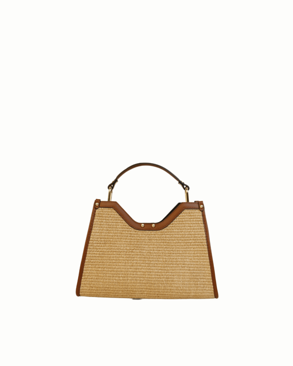 The Selvaggia Mini - Brown – Sculptural handbag handmade in genuine Italian leather in Florence by SarabyJG