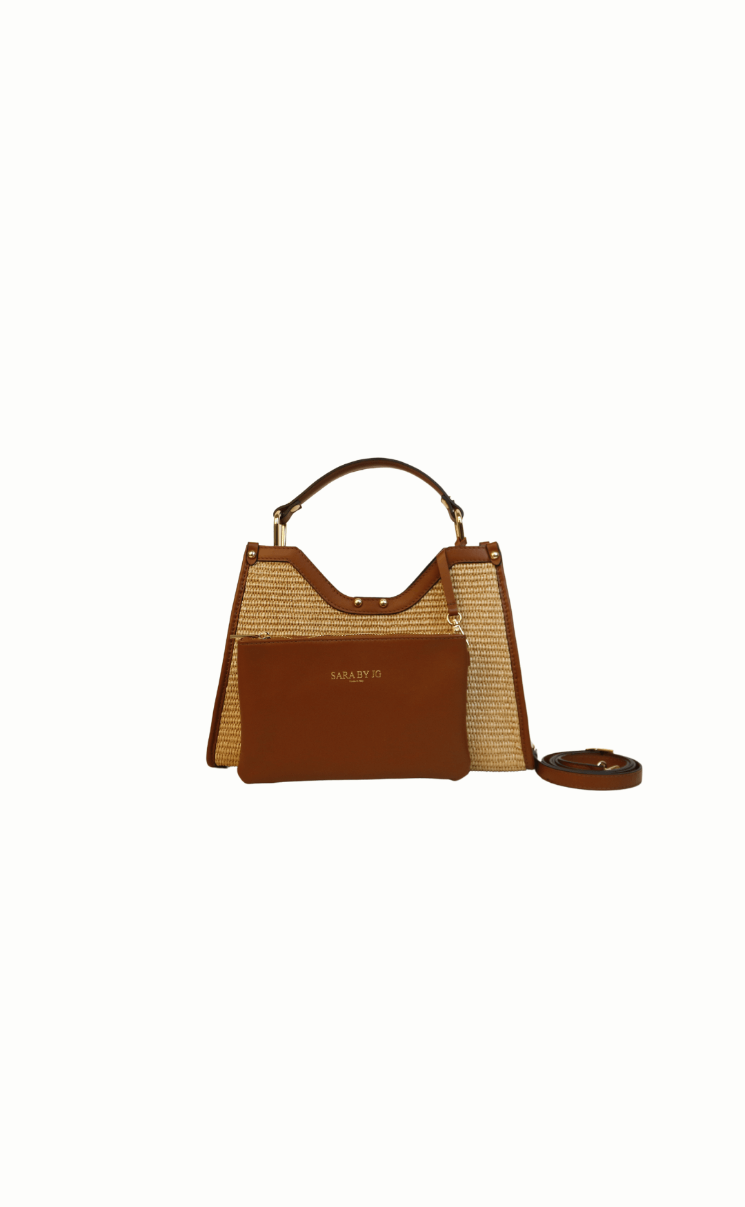 The Selvaggia Mini - Brown – Sculptural handbag handmade in genuine Italian leather in Florence by SarabyJG