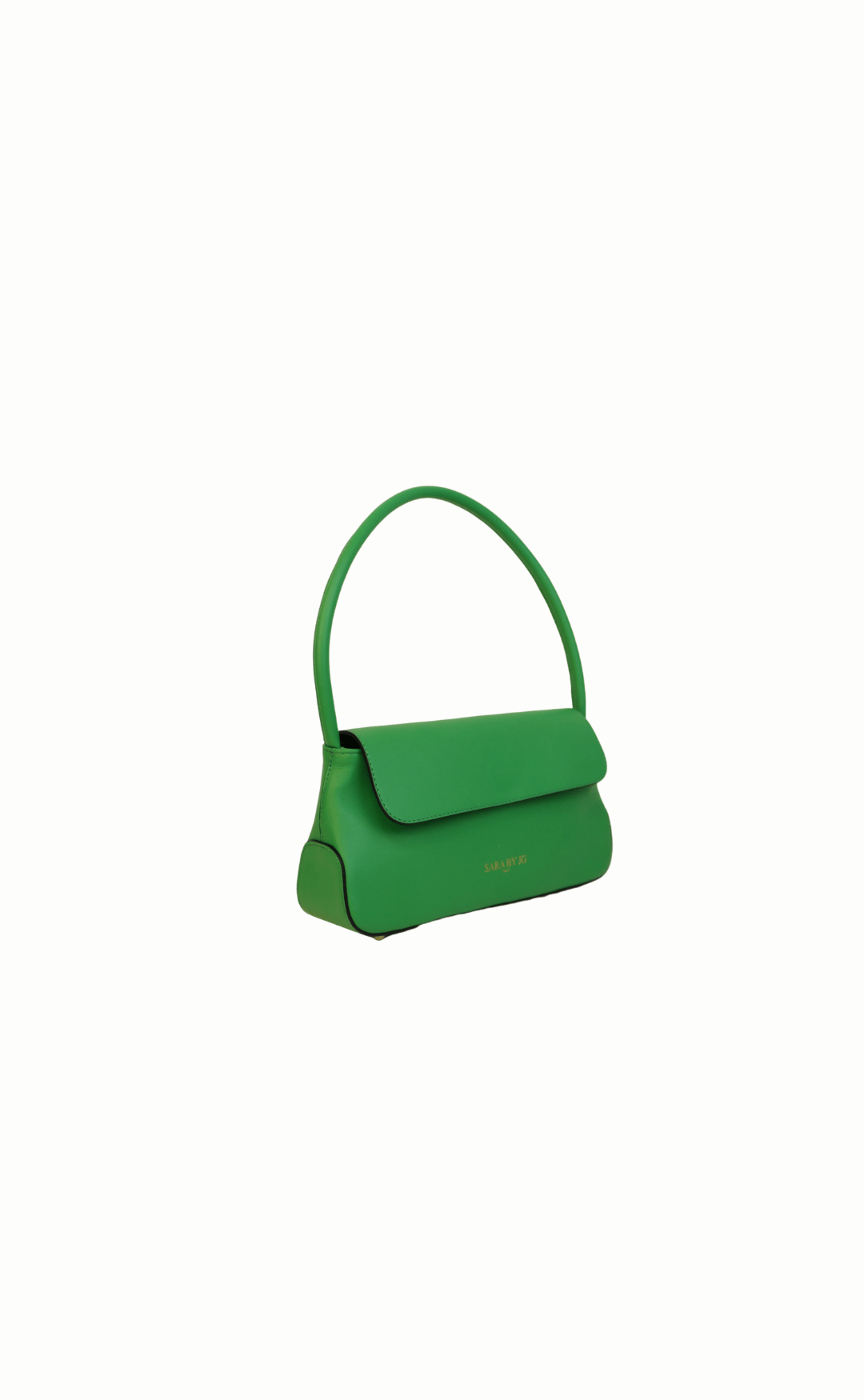 The Leggera - Green – Sculptural handbag handmade in genuine Italian leather in Florence by SarabyJG