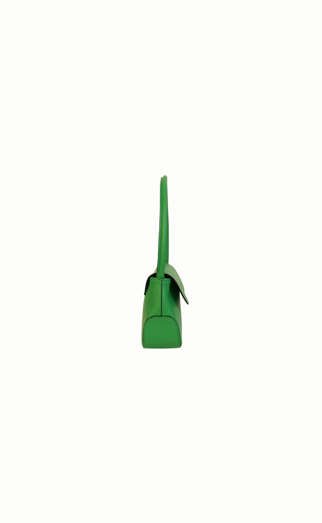 The Leggera - Green – Sculptural handbag handmade in genuine Italian leather in Florence by SarabyJG