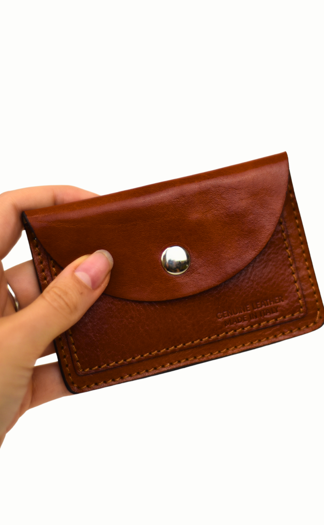 Cartera de piel - marrón