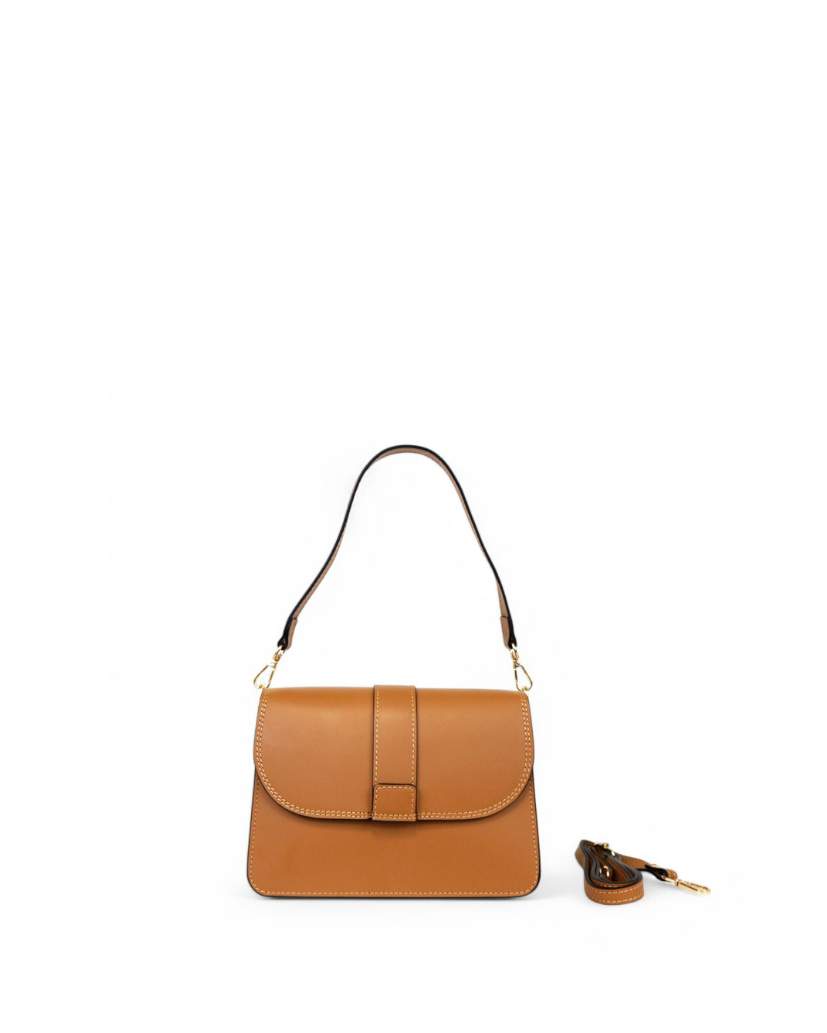 The Belluna Camel – Sculptural handbag handmade in genuine Italian leather in Florence by SarabyJG