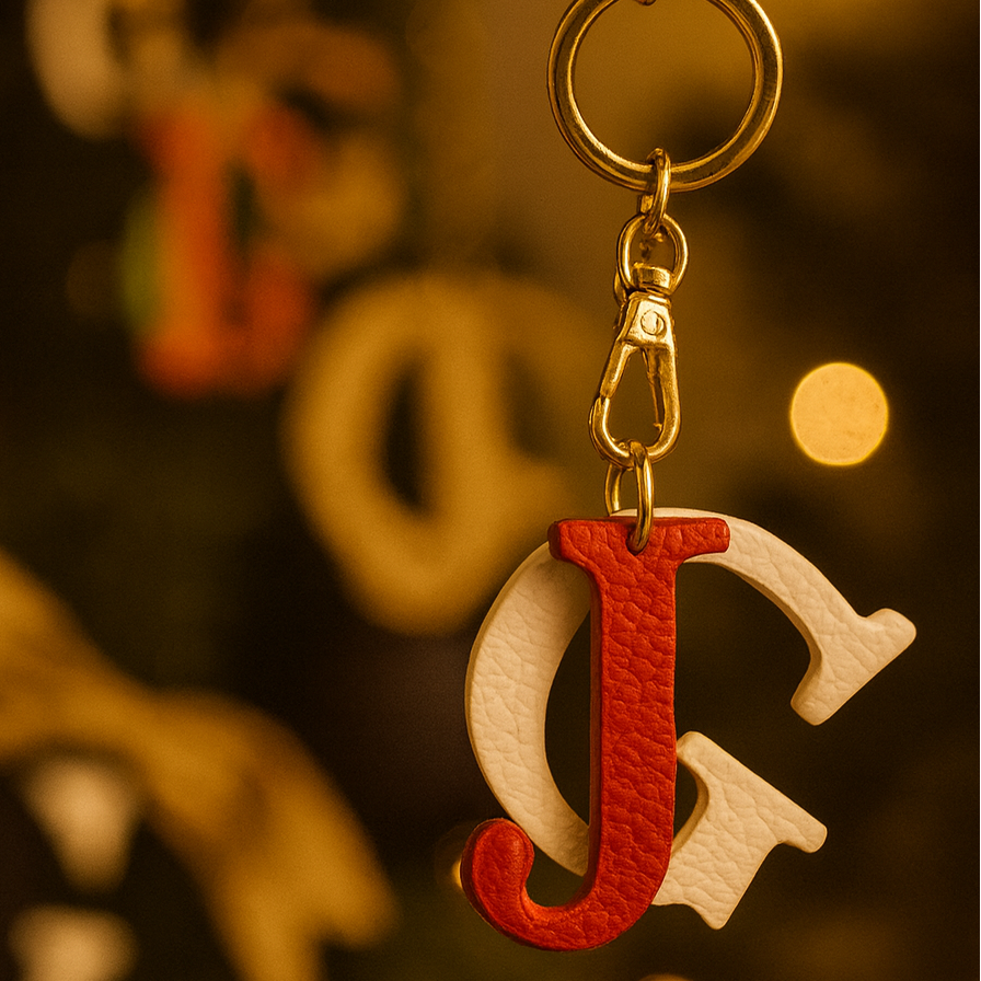 Leather Key Charm – Christmas Limited Edition