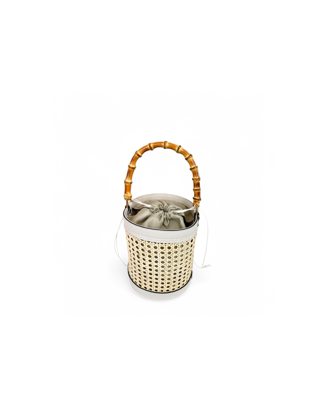 The Serena White – Sculptural handbag handmade in genuine Italian leather in Florence by SarabyJG