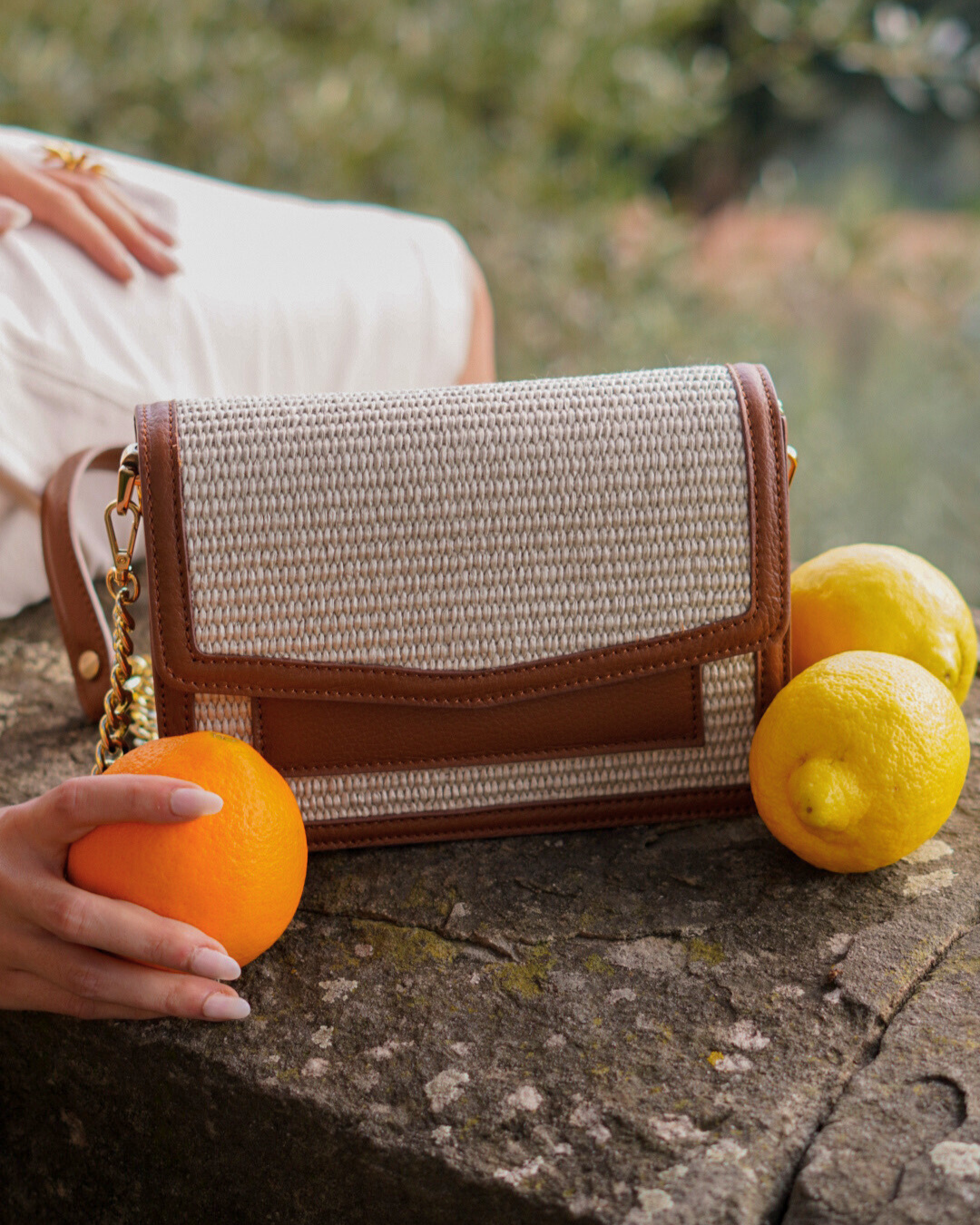 The Armonia Brown – Sculptural handbag handmade in genuine Italian leather in Florence by SarabyJG