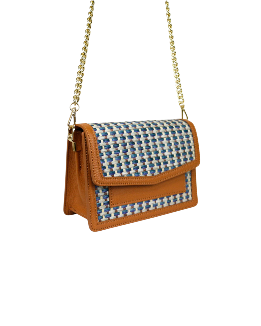 L’Armonia – Cuir Fauve & Tissage Multicolore