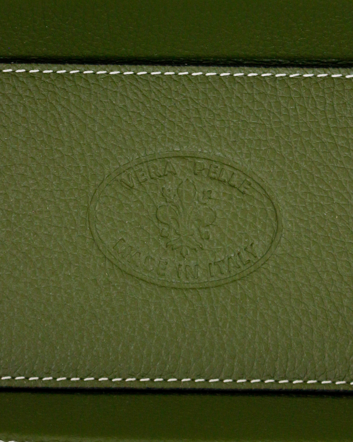 Leather Tray Rectangular - Green