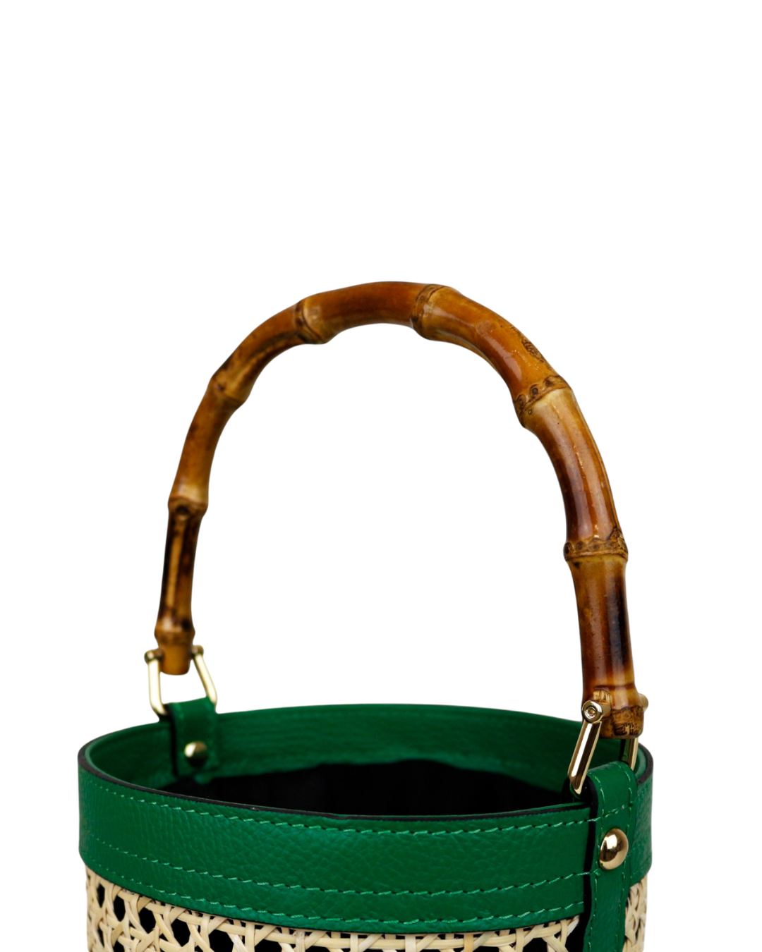 The Serena Green – Sculptural handbag handmade in genuine Italian leather in Florence by SarabyJG