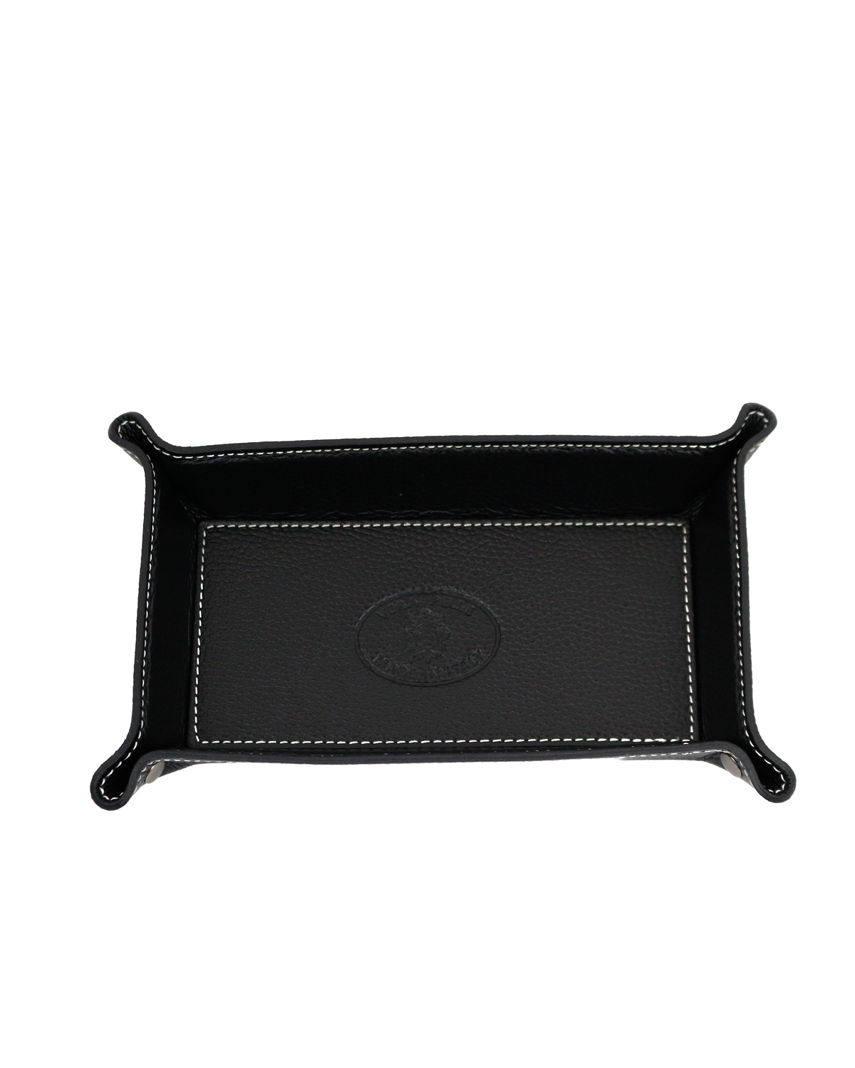 Leather Rectangular Tray - Black