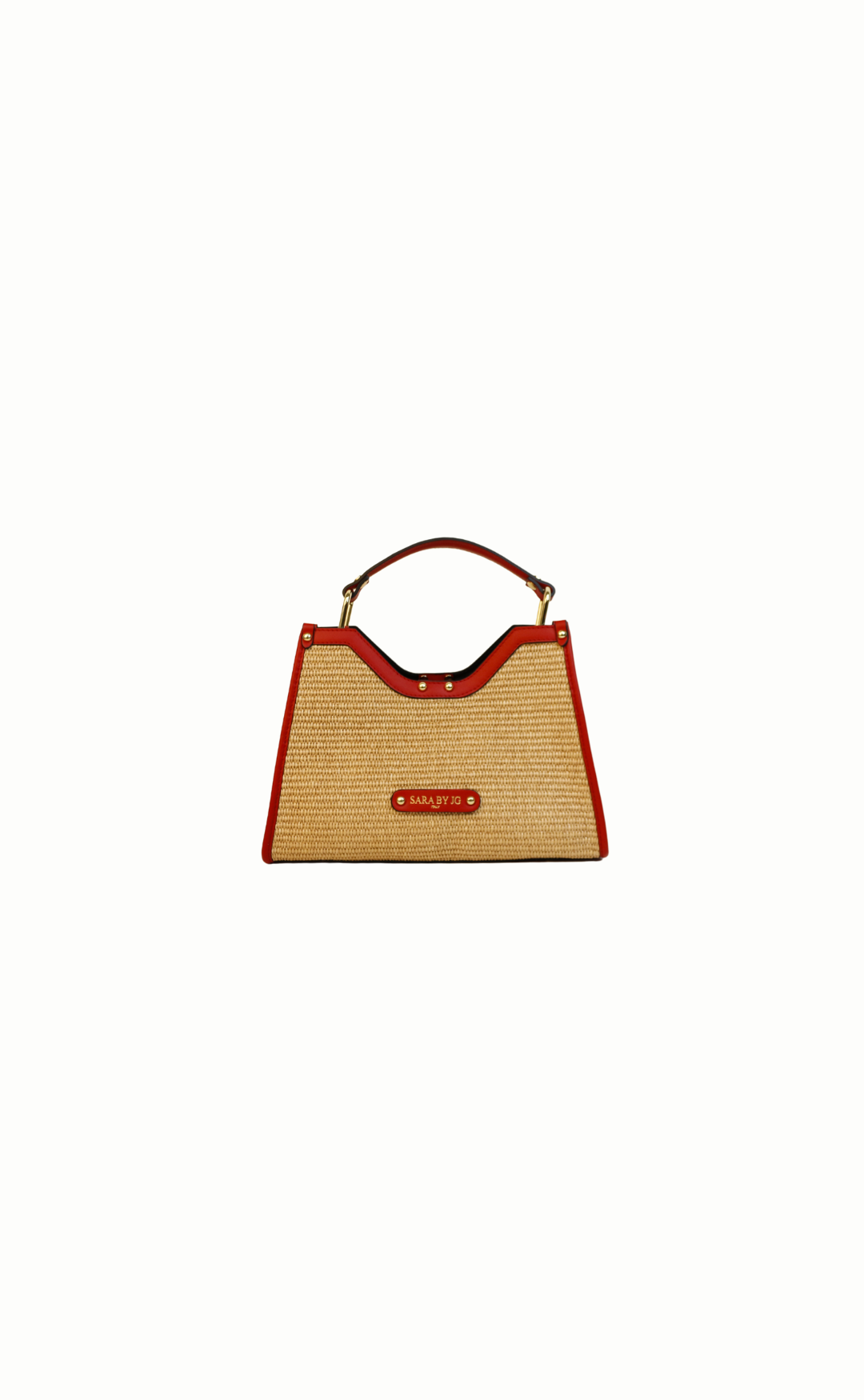 The Selvaggia Mini - Red – Sculptural bag handmade in genuine Italian leather in Florence by SarabyJG