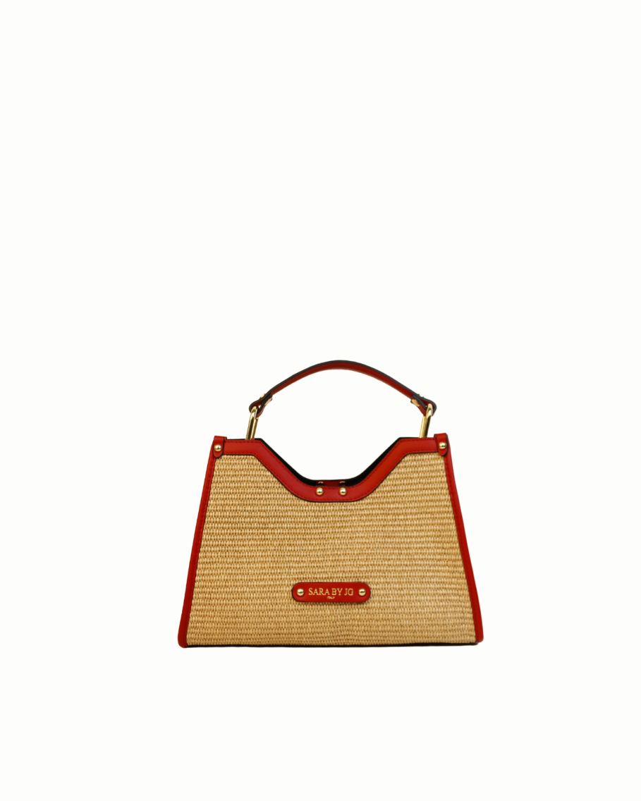 The Selvaggia Mini - Red – Sculptural bag handmade in genuine Italian leather in Florence by SarabyJG