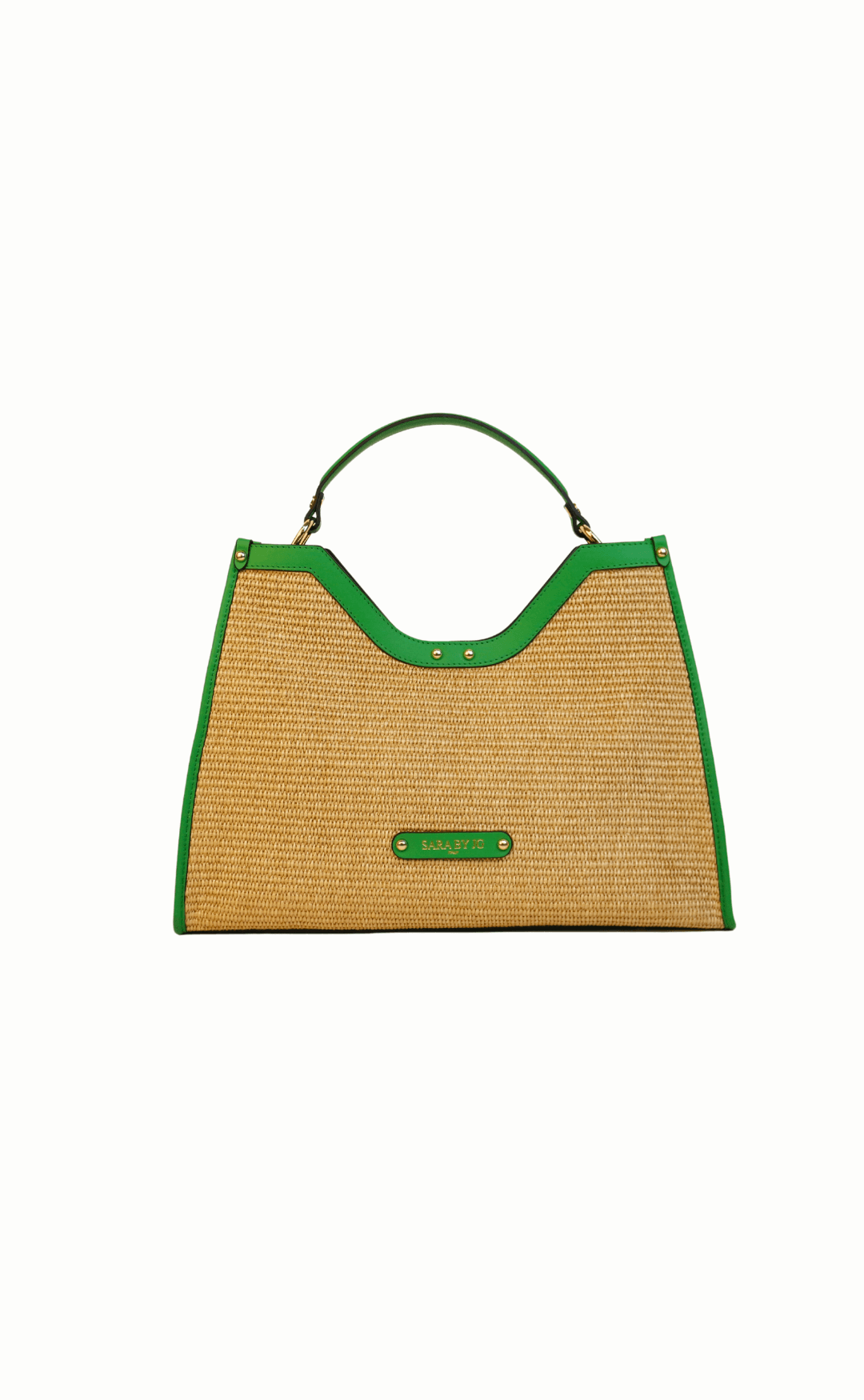 The Selvaggia - Green – Sculptural handbag handmade in genuine Italian leather in Florence by SarabyJG