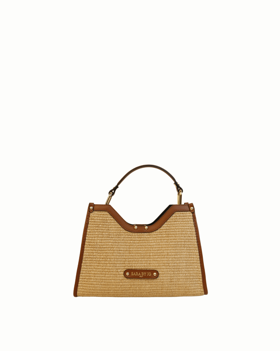 The Selvaggia Mini - Brown – Sculptural handbag handmade in genuine Italian leather in Florence by SarabyJG