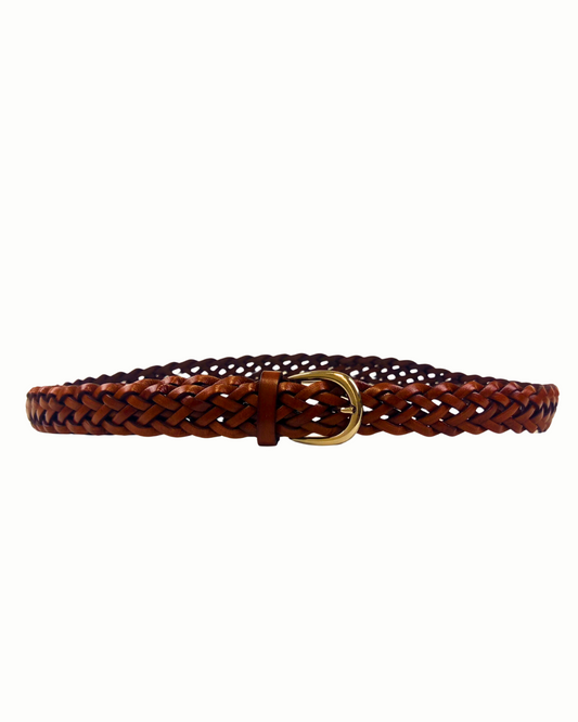 Braided Belt – Cognac