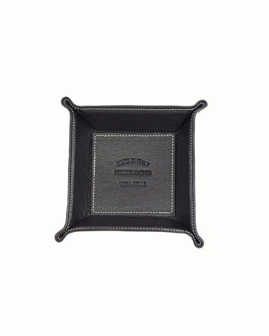 Leather Valet Tray – Black