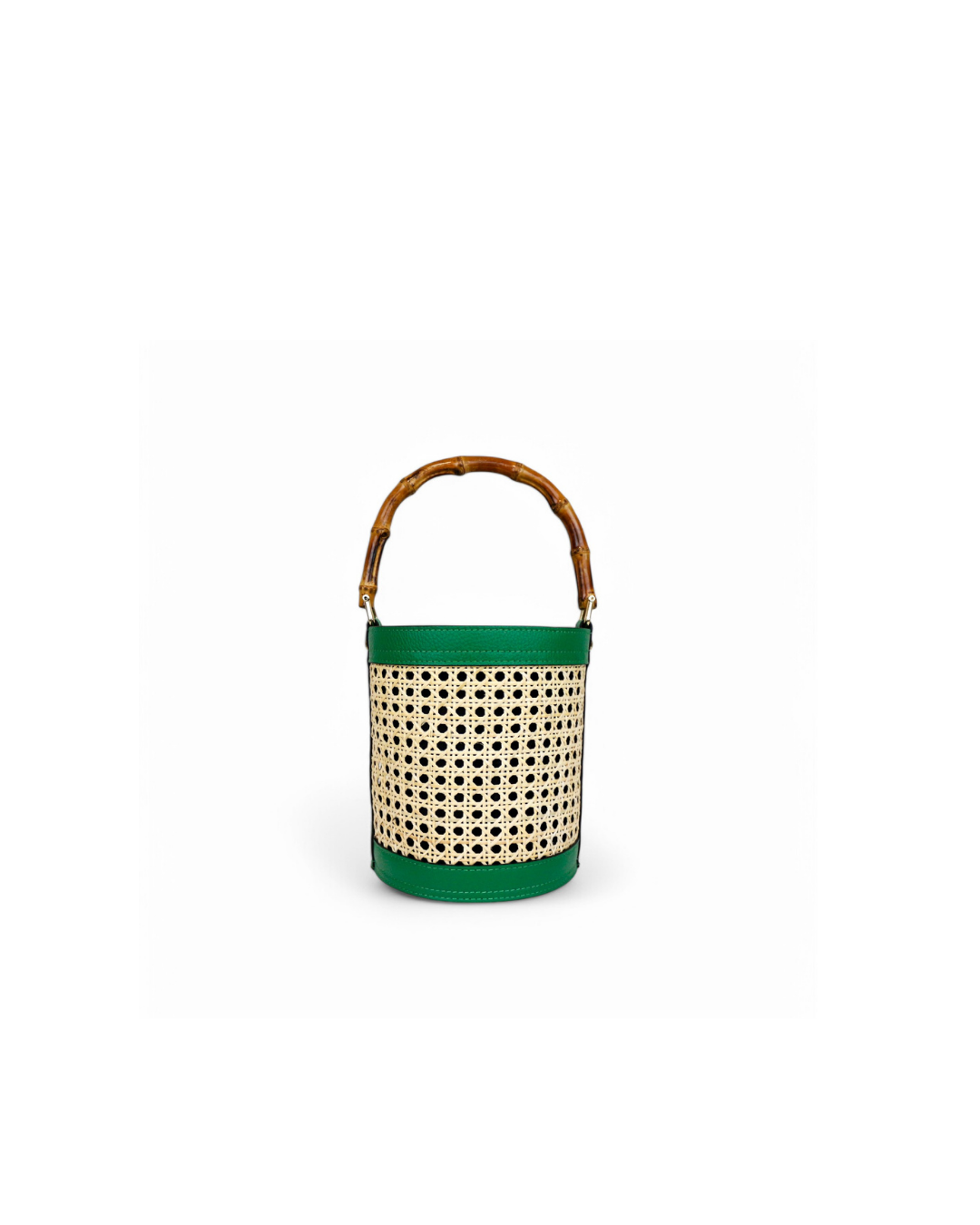 The Serena Green – Sculptural handbag handmade in genuine Italian leather in Florence by SarabyJG