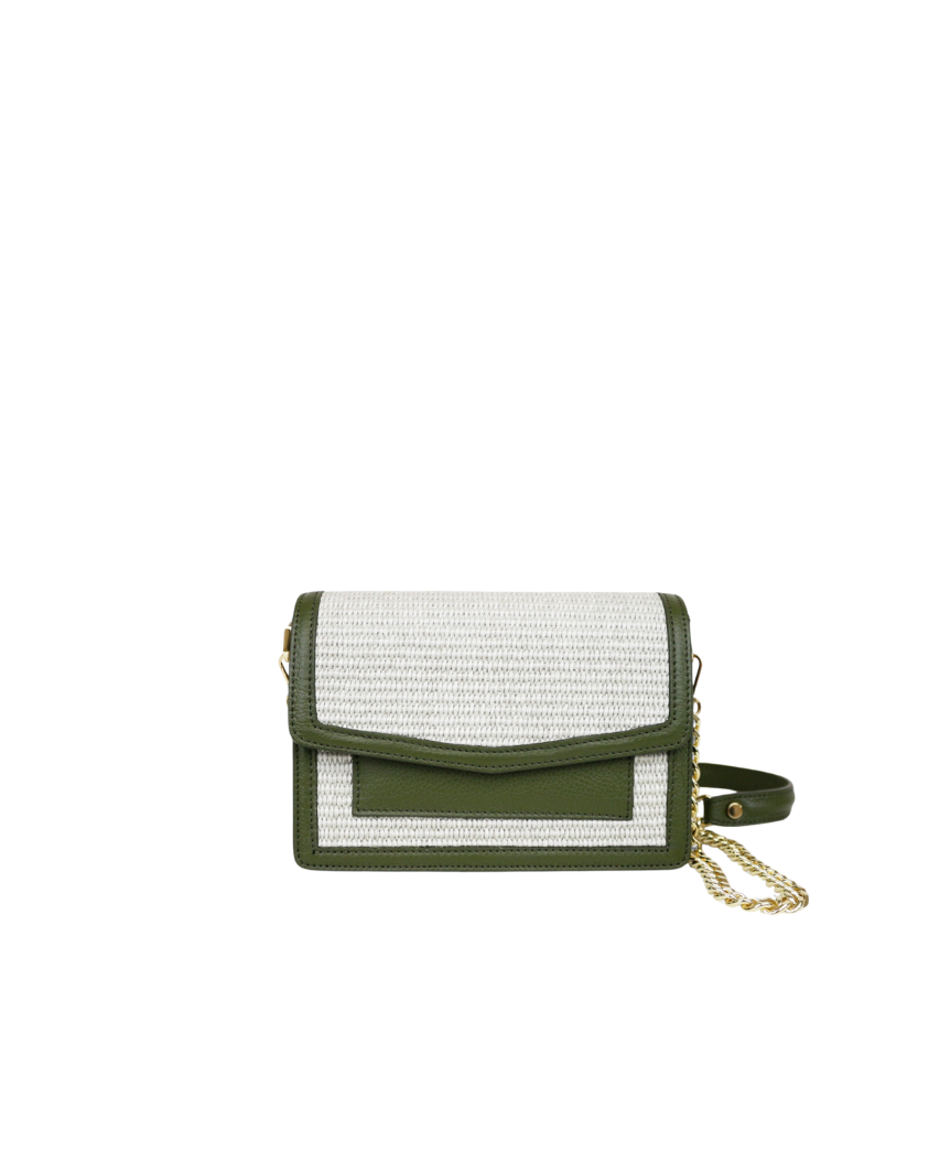 The Armonia Olive Green – Sculptural bag handmade in genuine Italian leather in Florence by SarabyJG