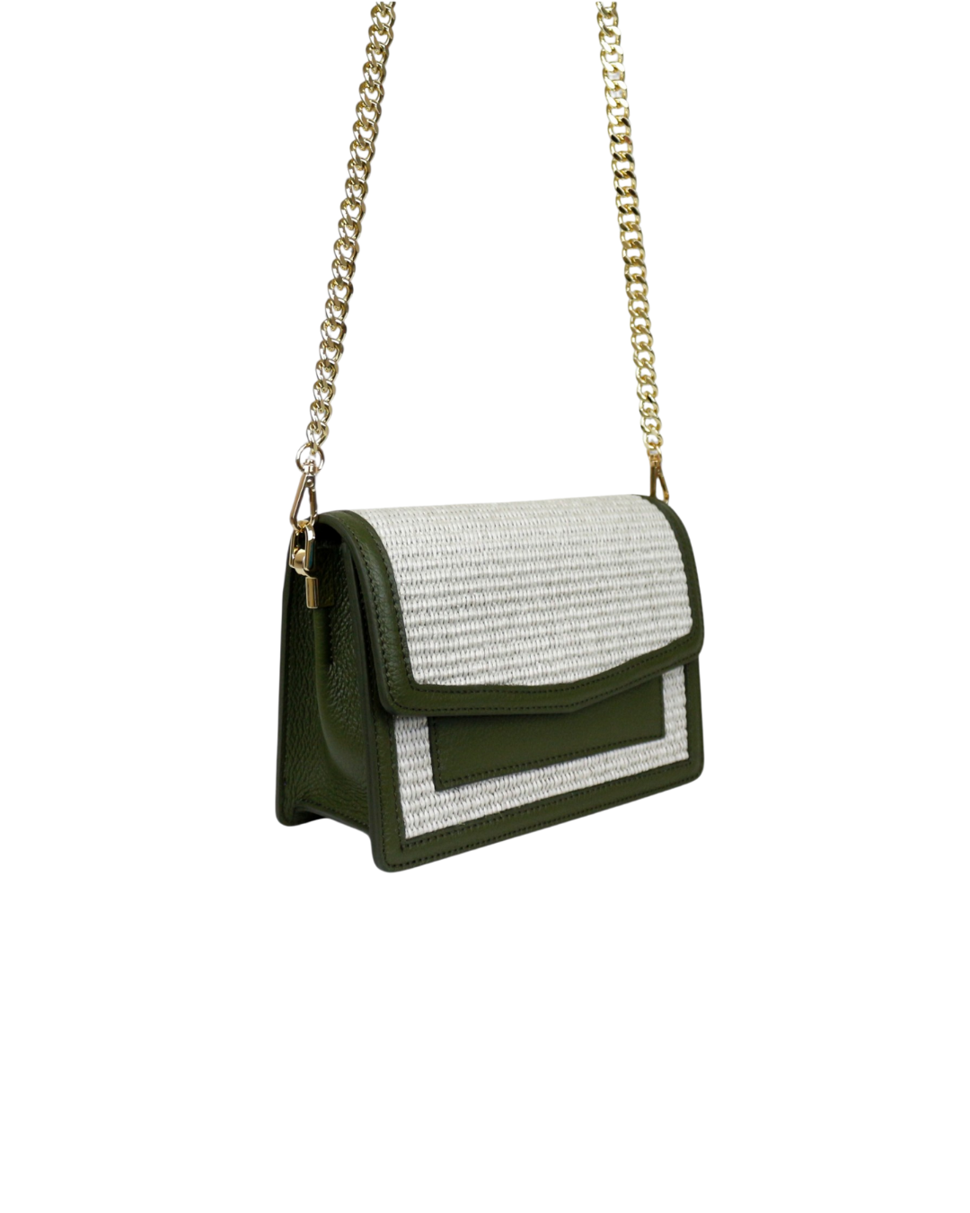 The Armonia Olive Green – Sculptural bag handmade in genuine Italian leather in Florence by SarabyJG
