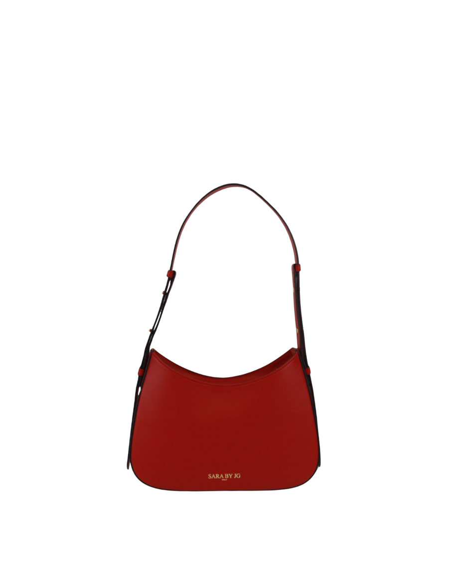 The Vivace - Red – Sculptural bag handmade in genuine Italian leather in Florence by SarabyJG