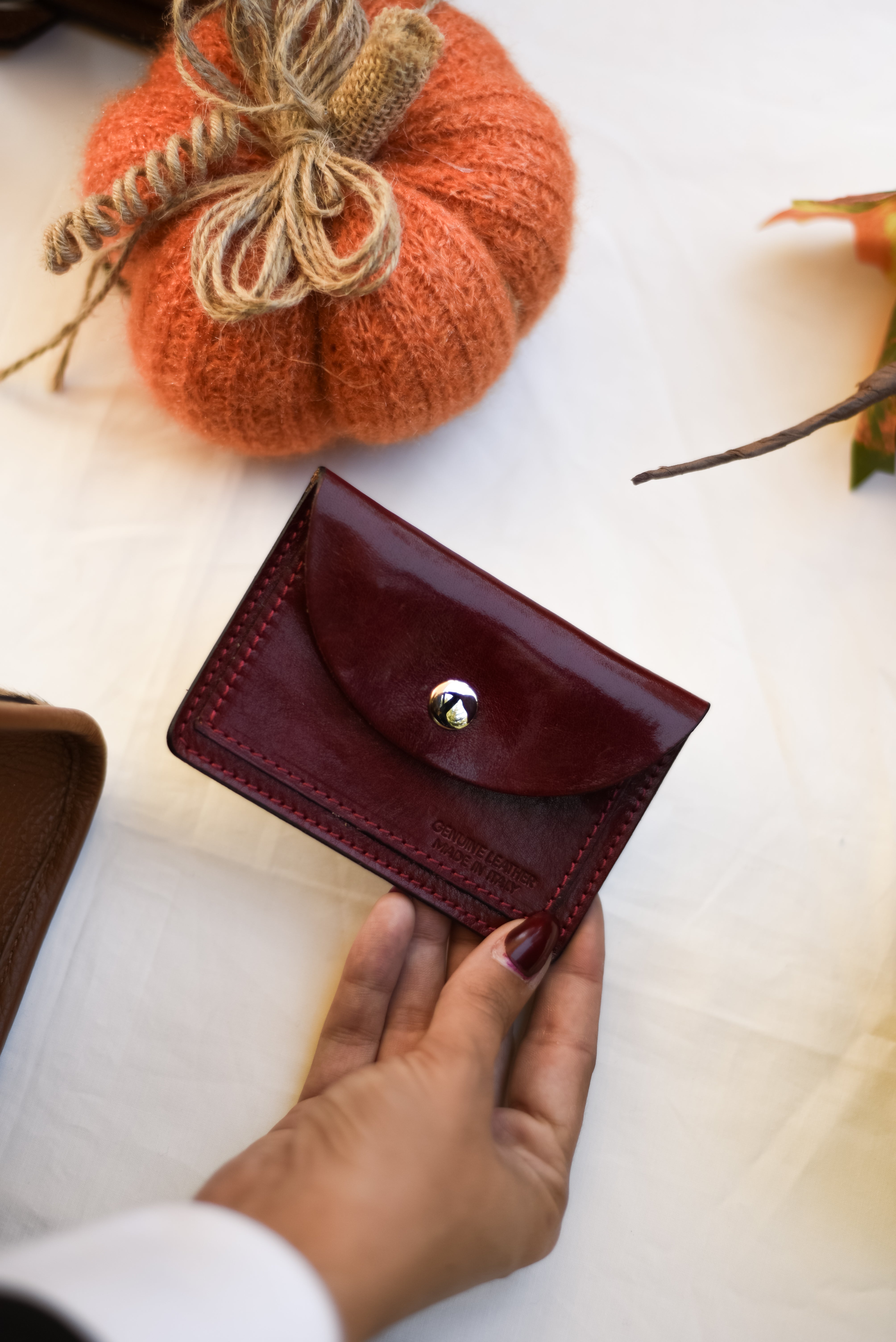 Cartera de piel – Rojo