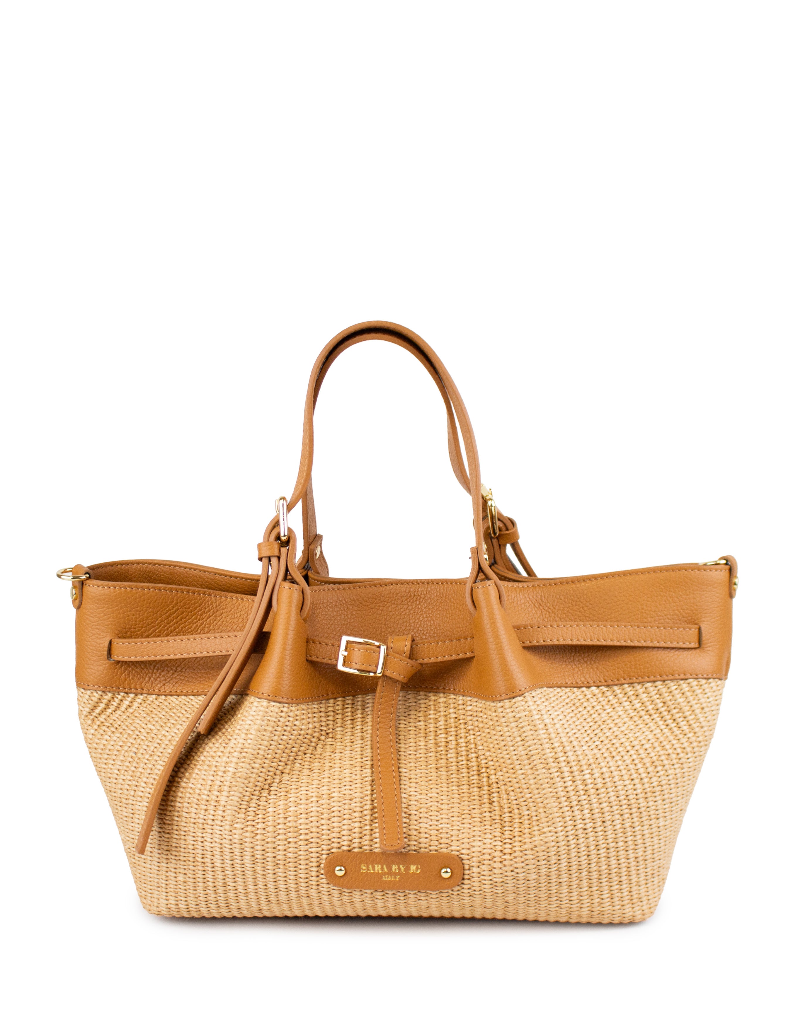 【RAFFIA BAG】イアクッチ Toto Raffia I Handbag with Leather Framing | Eric Javits