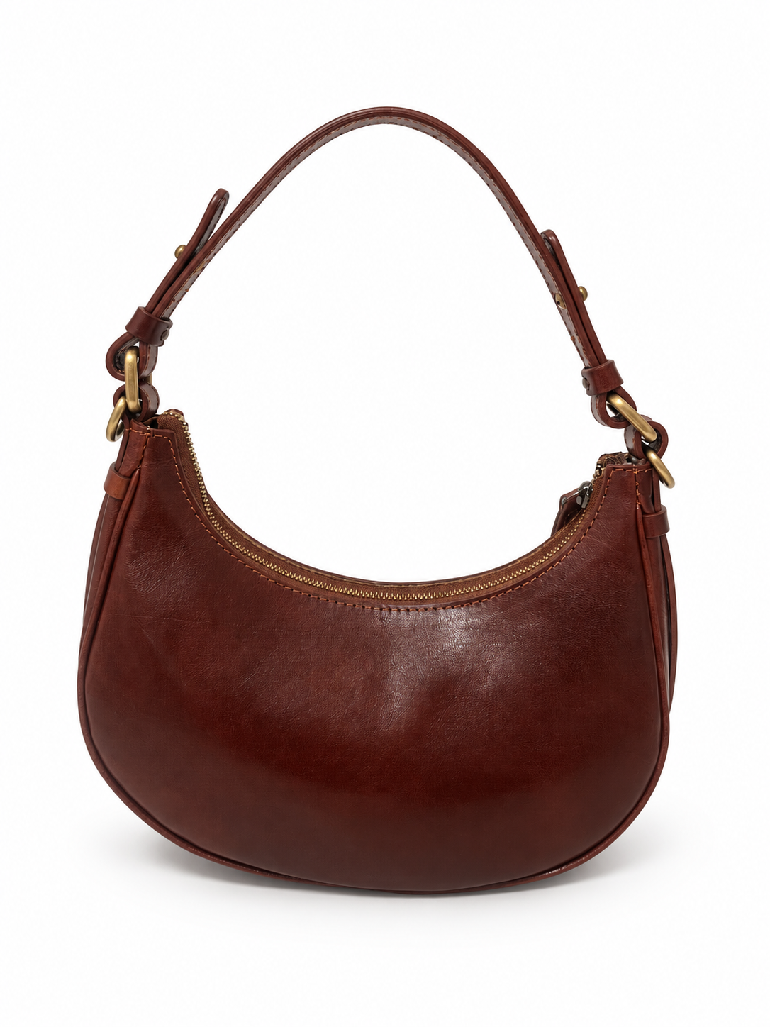 Borsa a spalla mezzaluna di ispirazione vintage
