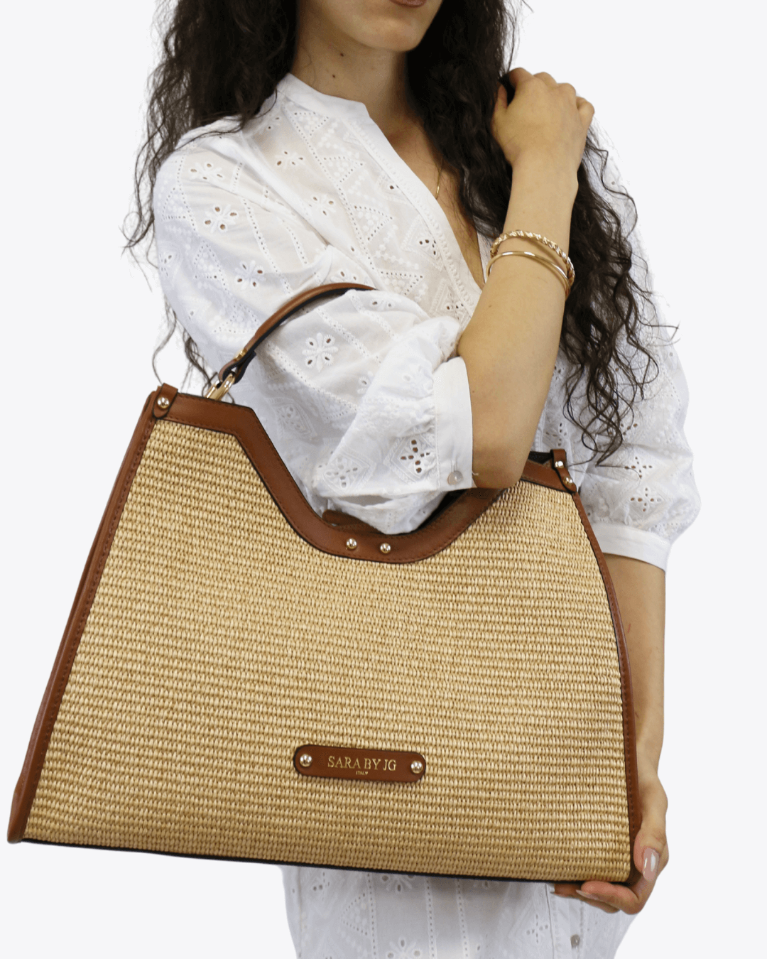 The Selvaggia - Brown – Sculptural handbag handmade in genuine Italian leather in Florence by SarabyJG